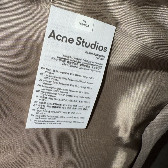 Acne Studios Blazer, 34, Cold Beige - Picture 12 of 16
